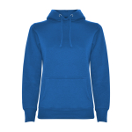 Sudadera de algodón y poliéster slim fit para mujer 280 g/m2 Roly Direct Urban color azul real segunda vista