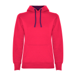 Sudadera de algodón y poliéster slim fit para mujer 280 g/m2 Roly Direct Urban color fucsia segunda vista