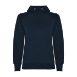 Sudadera de algodón y poliéster slim fit para mujer 280 g/m2 Roly Direct Urban color azul marino segunda vista