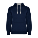 Sudadera de algodón y poliéster slim fit para mujer 280 g/m2 Roly Direct Urban color azul oscuro segunda vista
