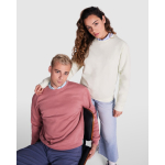 Jersey de algodón y poliéster con puños canalé 280 g/m2 Roly Direct Clasica color blanco tercera vista de uso