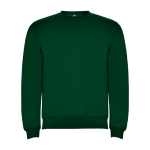 Jersey de algodón y poliéster con puños canalé 280 g/m2 Roly Direct Clasica color verde botella segunda vista