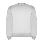 Jersey de algodón y poliéster con puños canalé 280 g/m2 Roly Direct Clasica color gris jaspeado segunda vista