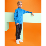 Sudadera de poliéster con media cremallera 200 g/m2 Roly Direct Epiro color azul real segunda vista de uso