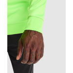 Sudadera de poliéster con media cremallera 200 g/m2 Roly Direct Epiro color verde fluorescente vista detalle 2