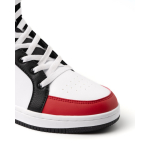 Zapatilla casual con lengüeta y cierre de cordones planos Roly Direct color rojo vista detalle 1