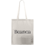 Bolsa de algodón Canvas reciclado con asas largas 240 g/m2 color natural sexta vista