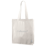 Bolsa de algodón Canvas reciclado con asas largas 240 g/m2 color natural vista detalle