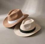 Sombrero de papel con cinta en distintos colores para personalizar tercera vista