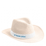 Sombrero de papel con cinta en distintos colores para personalizar vista principal