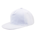 Gorra de algodón de 5 paneles y poliéster con cierre de velcro