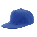 Gorra de algodón de 5 paneles y poliéster con cierre de velcro