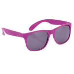 Gafas de sol en varios colores mate con lentes negros translucidos