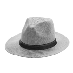 Sombrero estilo cowboy de material sintético con cinta personalizable tercera vista