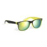 Gafas de sol con montura bicolor y lentes efecto espejo a juego cuarta vista