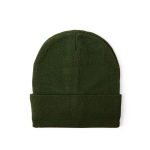 Gorro elástico de punto con dobladillo para personalizar color verde primera vista
