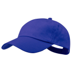 Gorra de algodón de 5 paneles con cierre de velcro en varios colores color azul primera vista