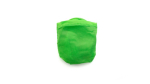 Frisbee de poliéster plegable con pequeña funda a juego color verde tercera vista