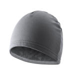 Gorro deportivo para invierno de poliéster y fleece 280 g/m2 color gris segunda vista
