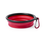 Bowl plegable para mascotas para sólidos y líquidos de 450ml color rojo tercera vista