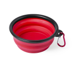Bowl plegable para mascotas para sólidos y líquidos de 450ml color rojo quinta vista