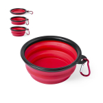 Bowl plegable para mascotas para sólidos y líquidos de 450ml color rojo sexta vista