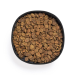 Bowl plegable de papel reciclado laminado para mascotas 1.3L color marrón claro quinta vista