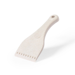 Rascador de hielo hecho de caña de trigo con asa traqueada color natural primera vista