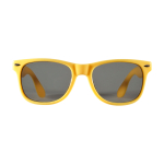 Gafas de sol estilo retro ideales para el aire libre UV400 color amarillo segunda vista frontal