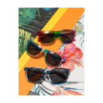 Gafas de sol retro con colores en arcoiris y protección UV400 color multicolor imagen de estilo de vida