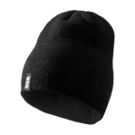 Gorro de punto elástico acanalado de doble capa Elevate Life color negro
