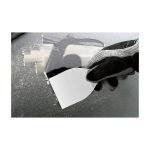 Raspador de hielo grande de plástico reciclado con mango color blanco segunda vista