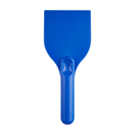 Raspador de hielo grande de plástico reciclado con mango color azul real segunda vista frontal