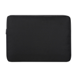 Funda para portátil de poliéster reciclado y forro interior 15,6” color negro segunda vista frontal