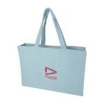 Bolsa tote de playa con acabado soft y compartimento grande color azul pastel