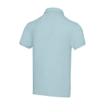 Polo unisex de rizo con tacto ultra suave 230 g/m2 Elevate NXT color azul pastel tercera vista trasera