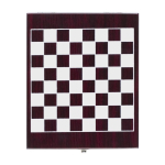 Set de vino en caja de madera para jugar ajedrez en la tapa color marrón segunda vista