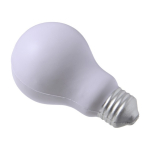Antiestrés en forma de bombilla de luz para personalizar color blanco tercera vista