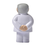 Antiestrés de espuma PU en forma de Doctor para personalizar color blanco primera vista