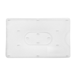 Funda de plástico transparente para una tarjeta color blanco primera vista