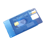 Funda de plástico transparente para una tarjeta segunda vista