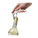 Set de vino en estuche cuadrado con accesorios de acero inoxidable color negro