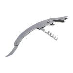 Set de vino en estuche cuadrado con accesorios de acero inoxidable color negro