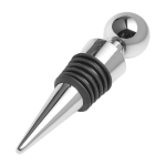 Set de vino en estuche circular con 4 accesorios de acero inoxidable color negro