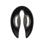 Abrebotellas eléctrico con acabado mate con cortacápsulas color negro cuarta vista