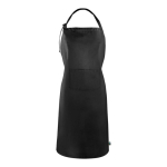 Delantal hecho de algodón Fairtrade con cierre ajustable 180 g/m2 color negro primera vista