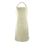 Delantal hecho de algodón Fairtrade con cierre ajustable 180 g/m2 color natural primera vista