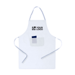 Delantal de algodón y poliéster con corte por encima de la rodilla vista principal