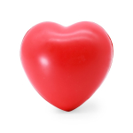 Antiestrés en forma de corazón de varios colores para personalizar color rojo segunda vista