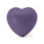 Antiestrés en forma de corazón de varios colores para personalizar color morado primera vista